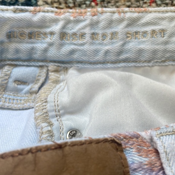 American Eagle Outfitters Embroidered High Rise “Mom”Jean Shorts - Picture 5 of 8